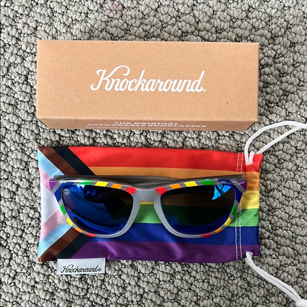 Knockaround Pride Edition Rainbow Sunglasses